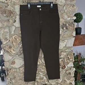 Westbound Dark Brown Ankle Jeans